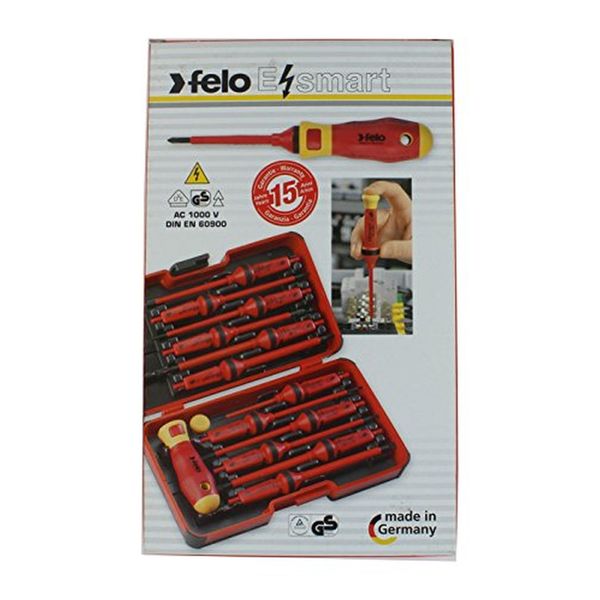 Felo 07157 53439 E-Smart Box With 12 Interchangeable Blades And Handle 0715753439